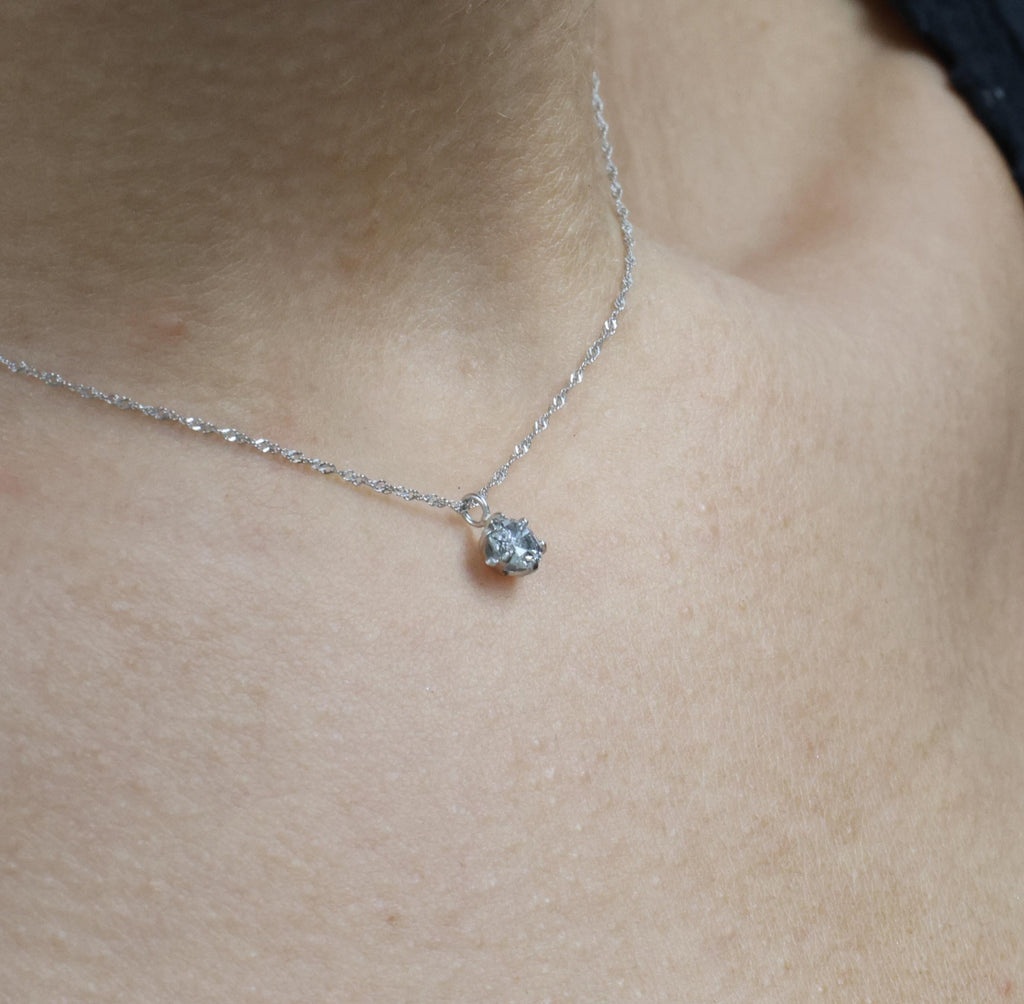 Classic 0.30ct Round Natural Untreated Diamond Pendant & Platinum Chain Necklace