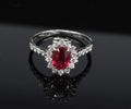 Fine 1.31ct AIGS GIA Pigeon Blood Ruby 0.46ct Diamond Platinum Ring Size 7