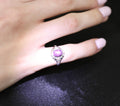 Vintage 2.10ct Natural Star Ruby & 0.02ct Diamond Platinum Ring Size 4.75, 3.0gr