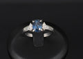 Fine 1.97ct GIA Certified Blue Sapphire & 0.50ct Diamond Platinum Ring Size 6.5