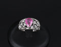 Estate 1.43ct AIGS Burma Ruby 0.20ct Diamond Platinum Ring 7.7g Size 6.25