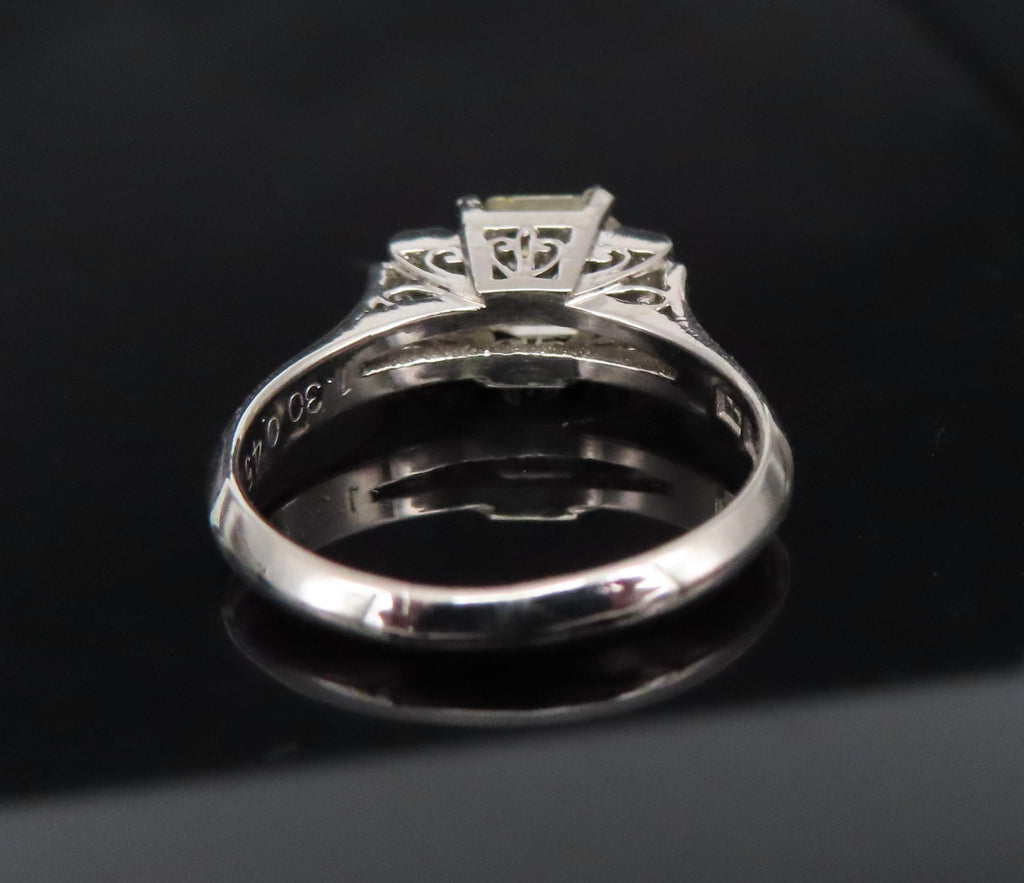 1.87ct GIA Ceylon No Heat Yellow Sapphire 0.45ct Diamond Platinum Ring Size 5.75