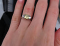 1.87ct GIA Ceylon No Heat Yellow Sapphire 0.45ct Diamond Platinum Ring Size 5.75